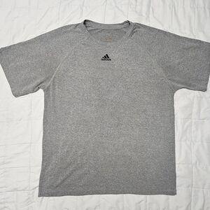 Adidas Men's Gray Performance Tee